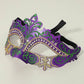 Multi Ornate masquerade eye mask featuring an elegant cutout design with decorative detailing for a dramatic look. Ideal for masquerade balls, Mardi Gras, costume parties, themed events, performances, and formal celebrations where a bold and mysterious style is desired.