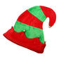 Add festive charm to your holiday look with this classic red and green elf hat featuring diagonal stripes and jingling bells. Perfect for Christmas parties, holiday costumes, or seasonal fun, this playful accessory spreads joy and makes every celebration more cheerful.