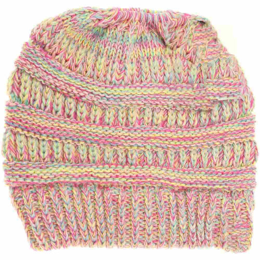 Multi Multi-Tone CC Beanie Tail features expertly crafted knit construction, combining multiple tones for a refined, layered look. Designed for optimal warmth and comfort, it includes a distinctive tail detail that enhances fit and style. This beanie offers a perfect balance of functionality and sophistication, making it an essential accessory for colder seasons and outdoor activities. 