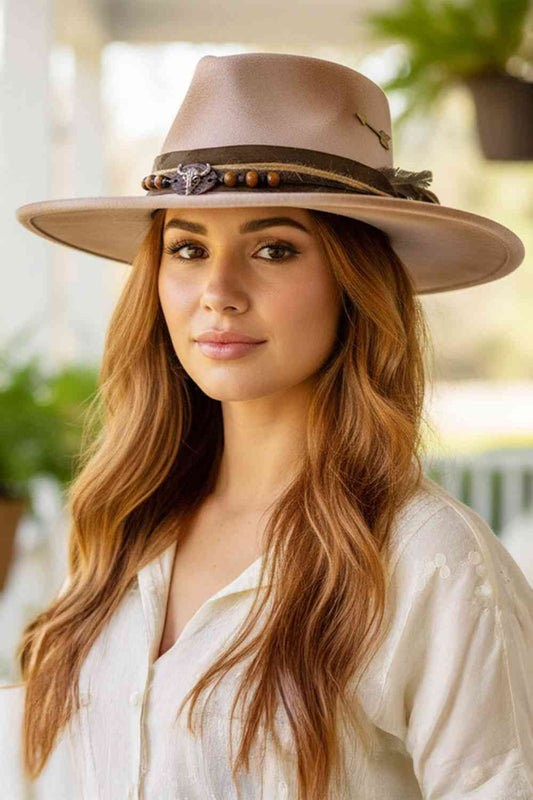 Multi Two iconic looks, one hat! This Cowboy Hat's flexible brim allows for effortless shaping, letting you wear it as a classic cowboy hat or style it as a contemporary fedora.