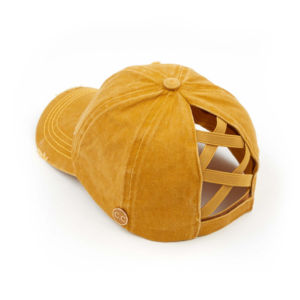 Mustard C.C BASEBALL PONYCAP is the perfect accessory for any sports enthusiast. Made with high-quality materials, this cap offers both style and functionality. With its comfortable fit and sleek design, it will keep you looking and feeling cool while you support your favorite team. Upgrade your game day look with the C.C BASEBALL PONYCAP.