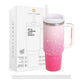 Mustard Gradient 40oz Double Wall Stainless Steel Tumbler, thanks to its double-wall insulation, provides ultimate temperature control for your favourite beverages. The tumbler features a sleek gradient design and a convenient handle for easy carrying. Stay hydrated and stylish on the go with this durable and functional tumbler.