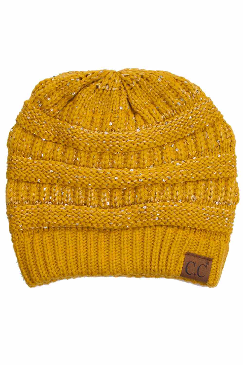 Mustard Sparkle through the season with the C.C Sequin Knitted Soft Beanie, where style meets warmth. This cozy 100% acrylic beanie features eye-catching sequin detailing that adds a touch of glamour to your winter look. The soft, lightweight knit construction keeps you comfortable without bulk, perfect for layering or wearing solo. Whether you're heading out for casual errands or outdoor adventures, this versatile beanie transitions effortlessly from day to night. One size fits most for convenient, year-ro
