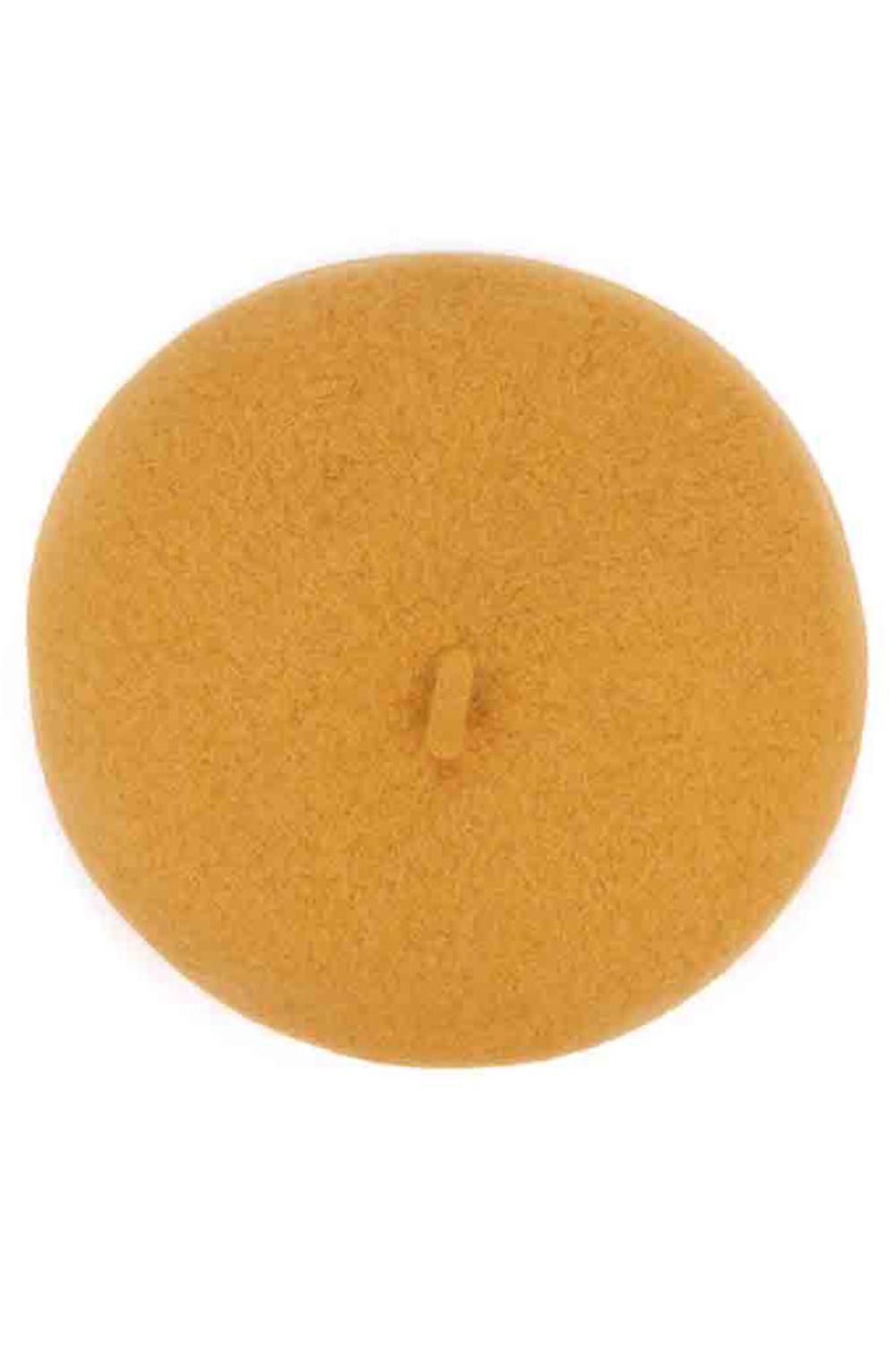 Mustard The C.C Solid Color Wool Beret is a versatile accessory crafted from 100% acrylic for a soft, lightweight feel. This classic beret offers timeless style in a range of solid colors, making it easy to coordinate with any outfit. The durable acrylic construction resists pilling and maintains its shape, while the one-size-fits-most design provides a comfortable, adjustable fit. Perfect for adding a touch of sophistication to casual or dressed-up looks, this beret is an essential wardrobe staple for year
