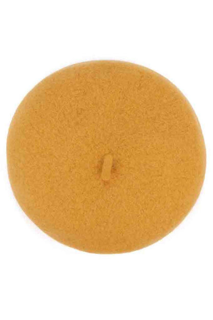 Mustard The C.C Solid Color Wool Beret is a versatile accessory crafted from 100% acrylic for a soft, lightweight feel. This classic beret offers timeless style in a range of solid colors, making it easy to coordinate with any outfit. The durable acrylic construction resists pilling and maintains its shape, while the one-size-fits-most design provides a comfortable, adjustable fit. Perfect for adding a touch of sophistication to casual or dressed-up looks, this beret is an essential wardrobe staple for year