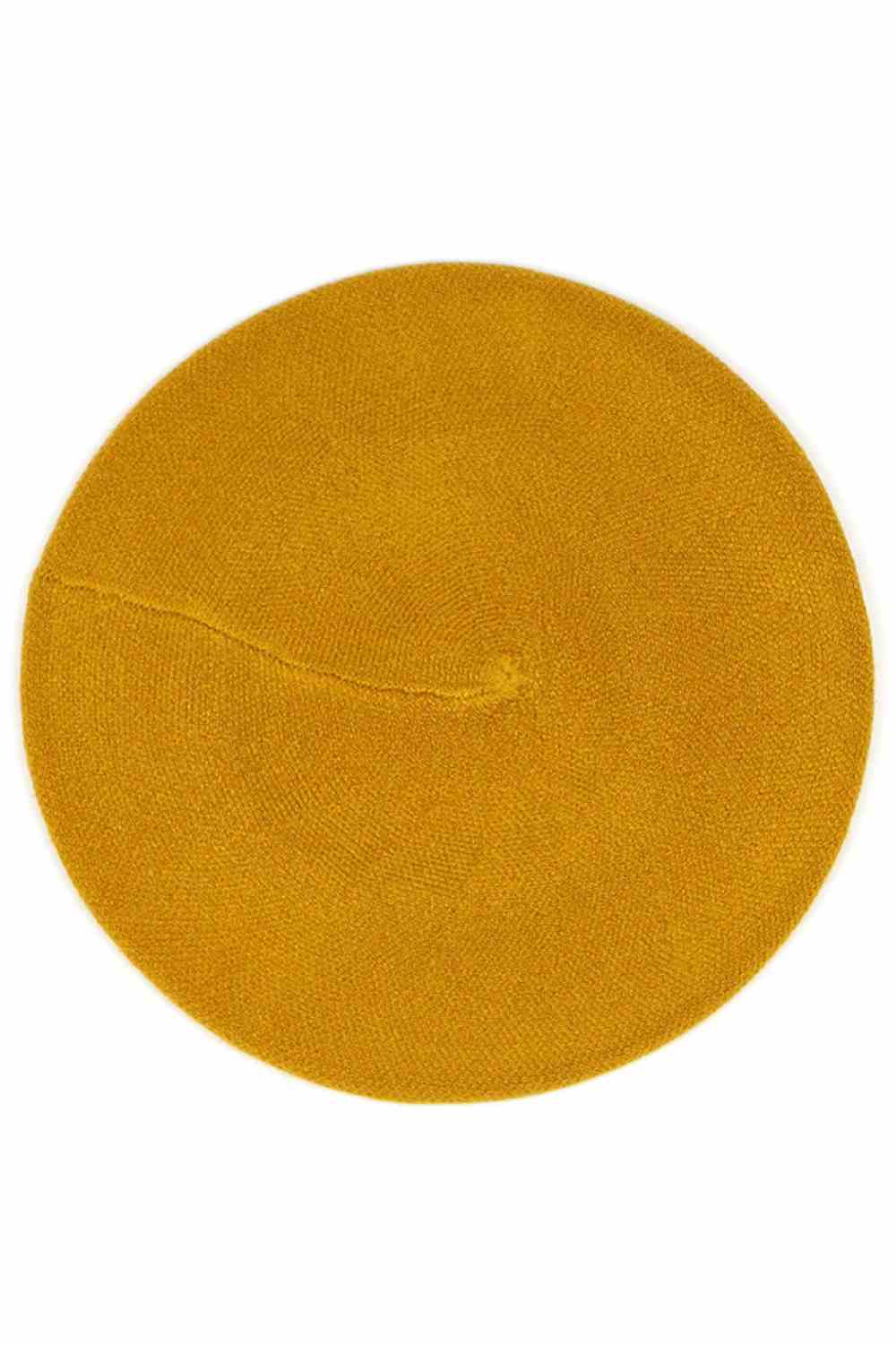 Mustard Embrace effortless style with this stretchy solid color beret. Made from 100% acrylic, it offers a comfortable fit that adapts to your head shape while maintaining its polished appearance. Perfect for adding a touch of sophistication to any season, this versatile beret pairs seamlessly with casual and dressed-up looks alike.