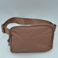 Minimalist Adjustable Strap Belt Bag and Everyday Crossbody Pouch - Brown - Belt Bag With Chain