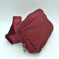 Minimalist Adjustable Strap Belt Bag and Everyday Crossbody Pouch - Wine - Belt Bag With Chain