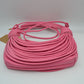 Sculptural Multi-Cord Crescent Bag with Wrapped Knot Details - Hobo Bags