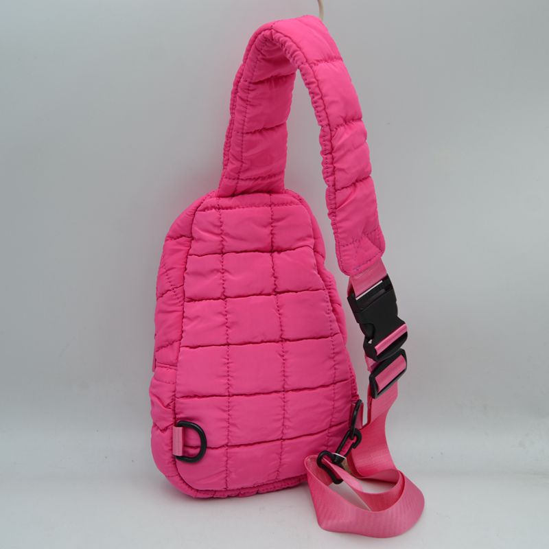 Modern Quilted Puffer Sling Backpack - Backpacks