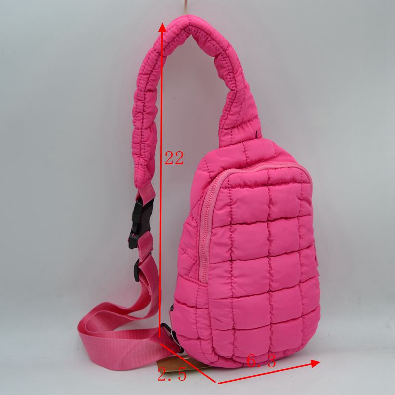 Modern Quilted Puffer Sling Backpack - Backpacks