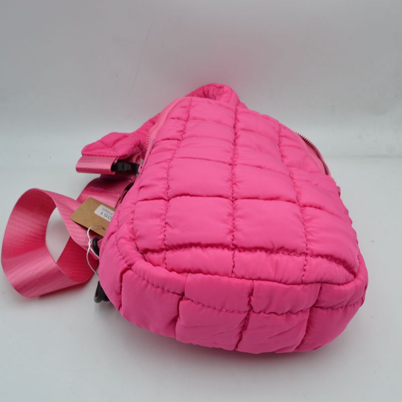 Modern Quilted Puffer Sling Backpack - Backpacks