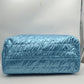 Horizontal Puffer Quilted Weekender Travel Duffel Bag with Shoulder Strap - Duffel Bag