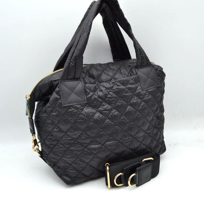 Stylish Diamond-Quilted Puffer Crossbody & Satchel Bag - Black - Satchel Bag