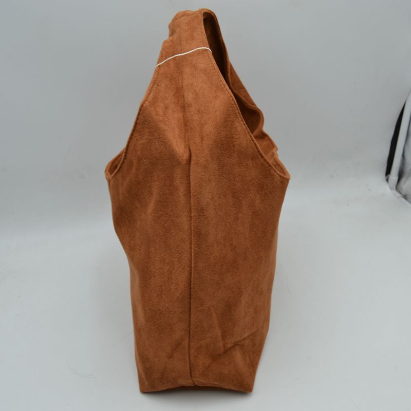 Minimalist Slouchy Hobo Shoulder Bag with Wide Strap - Black - Shoulder Bag