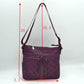 Quilted Crossbody Bag with Front Zipper Pockets and Adjustable Strap - Crossbody Bags