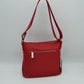 Multi Zipper Crossbody Shoulder Bag with Adjustable Long Strap - Crossbody Bags