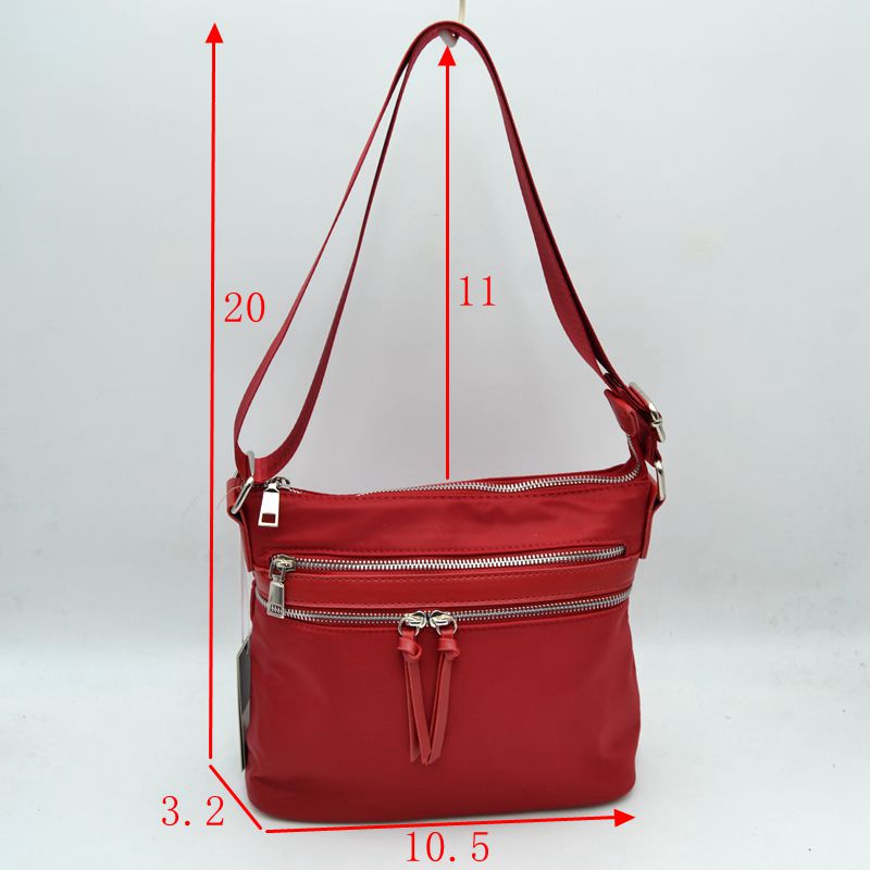 Multi Zipper Crossbody Shoulder Bag with Adjustable Long Strap - Crossbody Bags