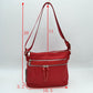 Multi Zipper Crossbody Shoulder Bag with Adjustable Long Strap - Crossbody Bags