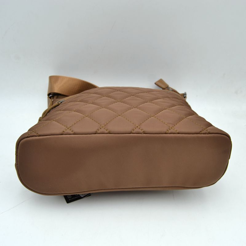 Quilted Crossbody Bag with Adjustable Strap - Crossbody Bag