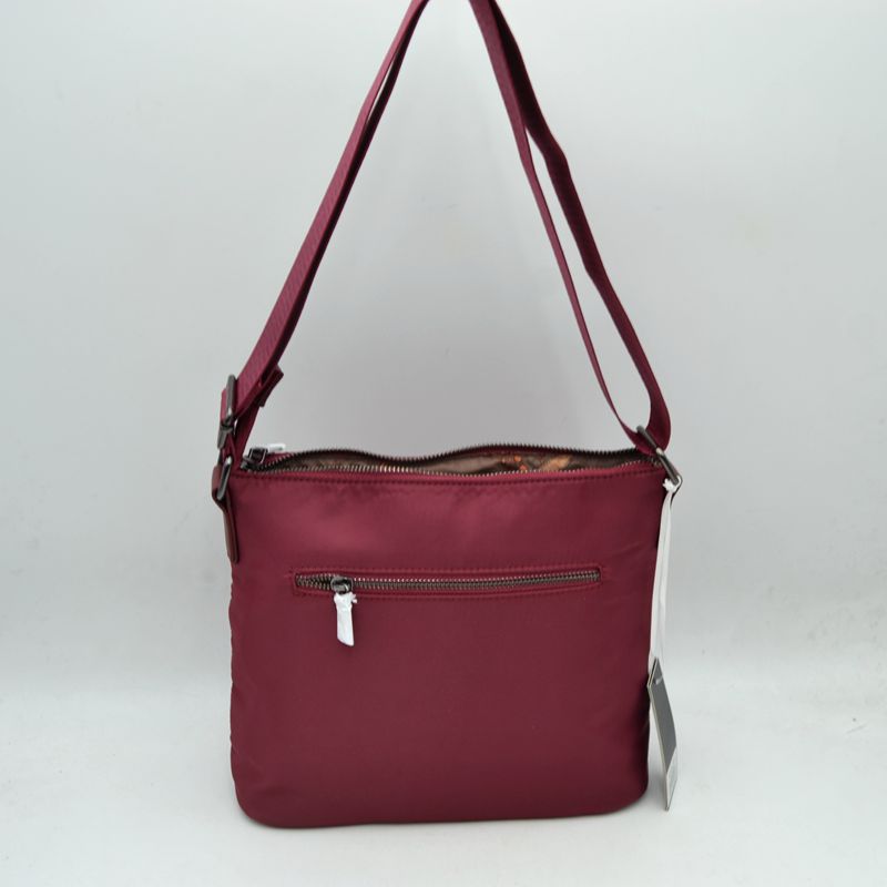 Classic Quilted Nylon Crossbody Bag with Multi-Zipper Pockets - Crossbody Bags