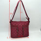 Classic Quilted Nylon Crossbody Bag with Multi-Zipper Pockets - Crossbody Bags