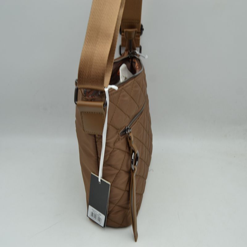 Quilted Crossbody Bag with Adjustable Shoulder Strap - Crossbody Bags