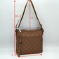 Quilted Crossbody Bag with Adjustable Shoulder Strap - Crossbody Bags