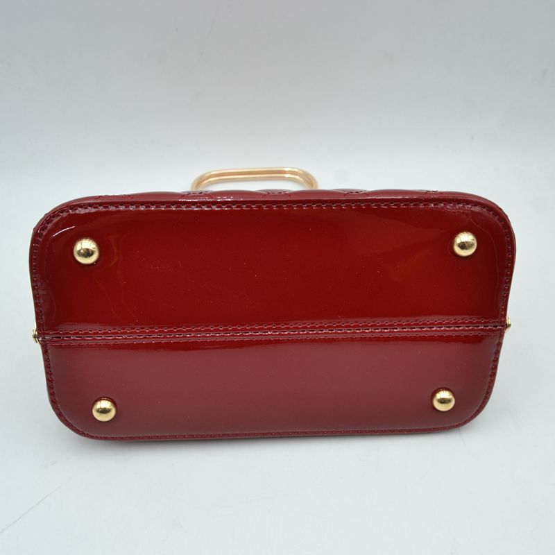 Quilted Top-Handle Handbag with Detachable Shoulder Strap - Hand Bag