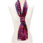 Navy 6 PCS satin scarves feature a sophisticated striped pattern of the American Flag. Made with high-quality materials, these versatile scarves provide a unique touch to any outfit. Perfect for patriotic events or everyday wear, these scarves are a must-have for any fashion-forward individual.