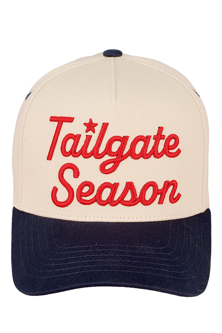 Navy C.C Tailgate Season Embroidered Trucker Cap combines classic trucker style with detailed embroidery, making it a perfect accessory for outdoor events and casual wear. Its breathable mesh back ensures comfort during warm days, while the adjustable snapback provides a customizable fit. Durable and stylish, this cap is designed to complement your tailgate look with a professional finish.
