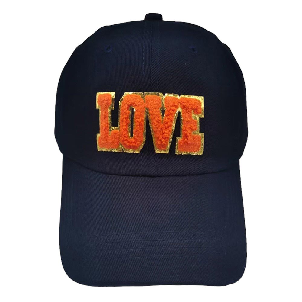 Navy Love Message Baseball Cap, this stylish cap is made from lightweight yet durable fabric for all-day comfort. Its adjustable closure ensures the perfect fit and the classic six-panel design with breathable eyelets keeps you feeling cool. Celebrate your love with this stylish cap!