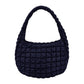 Navy Quilted Puffer Shoulder Crossbody Bag, Stay warm and stylish with this bag. Made of durable material, it is insulated to keep you cozy in the coldest conditions. The shoulder straps make it comfortable and convenient to carry, so you can bring everything you need with ease. Perfect for gifting on every occasion.