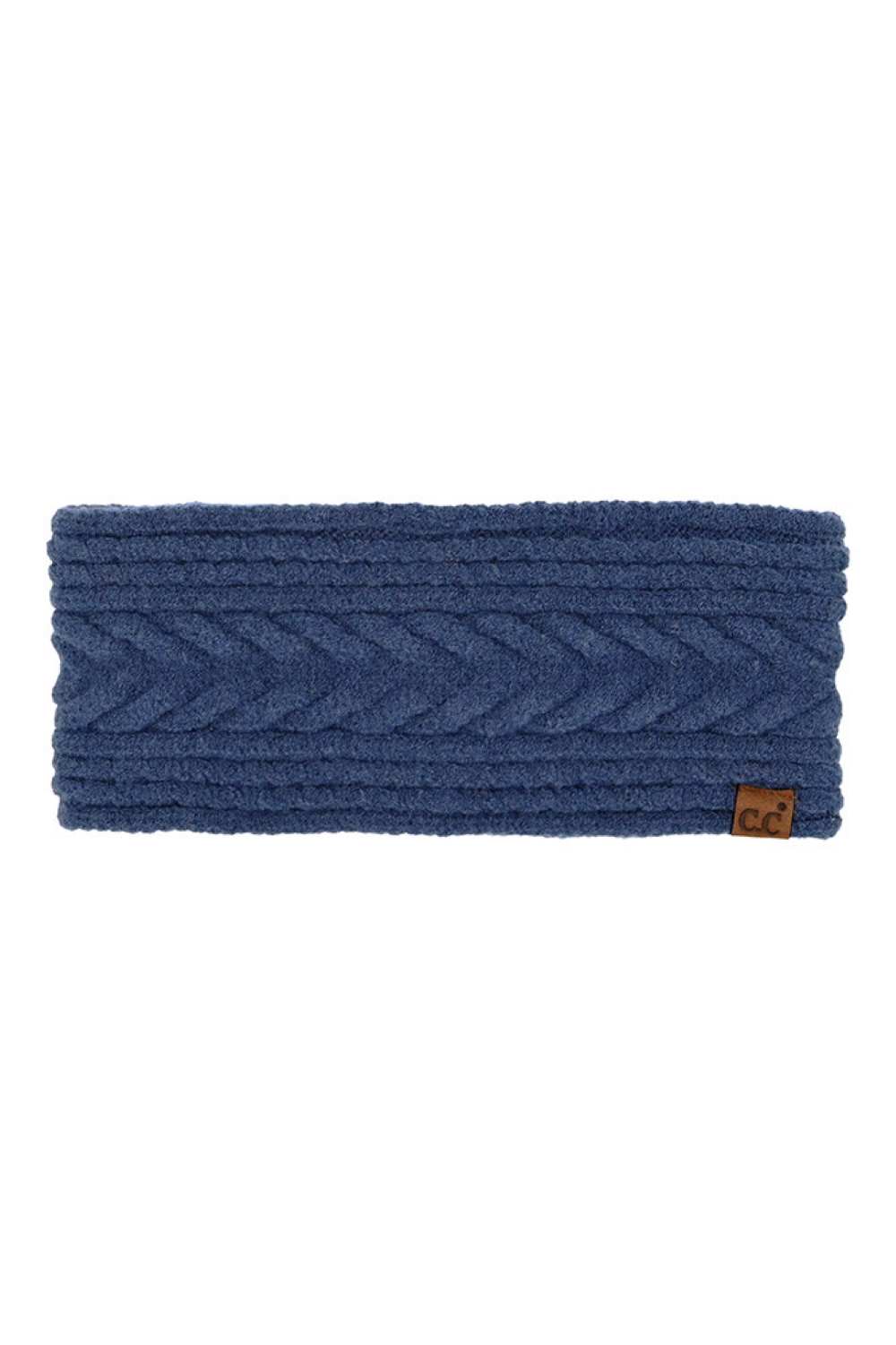 Navy Stay warm and stylish with this cozy C.C Cable Knit Lining Headwrap Winter Headband. Crafted from a soft blend of rayon, polyester, and nylon, this headband features a luxurious cable knit lining that provides comfort and insulation during cold months. The generous 9.25" x 4" size fits most head sizes, making it a versatile accessory for any winter wardrobe. Perfect for outdoor activities, casual outings, or layering under hats. Elevate your cold-weather look with this essential winter essential.