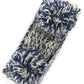 Navy Cozy two-tone kids head wrap featuring a soft fuzzy lining for extra warmth and comfort. Double pom-pom design adds playful style perfect for cold weather. Crafted from 100% acrylic for durability and easy care. One size fits most children. A practical accessory that keeps little ones warm while looking adorable.