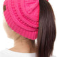 New Candy The C.C Solid Color Ponytail Messy Bun Beanie combines comfort with versatility for effortless everyday style. Crafted from 100% soft acrylic, this beanie features an open crown design that accommodates ponytails and messy buns while keeping you warm. The one-size-fits-most construction ensures a secure, flattering fit for virtually anyone. Perfect for casual outings, workouts, or relaxed weekends, this practical accessory transitions seamlessly from season to season.