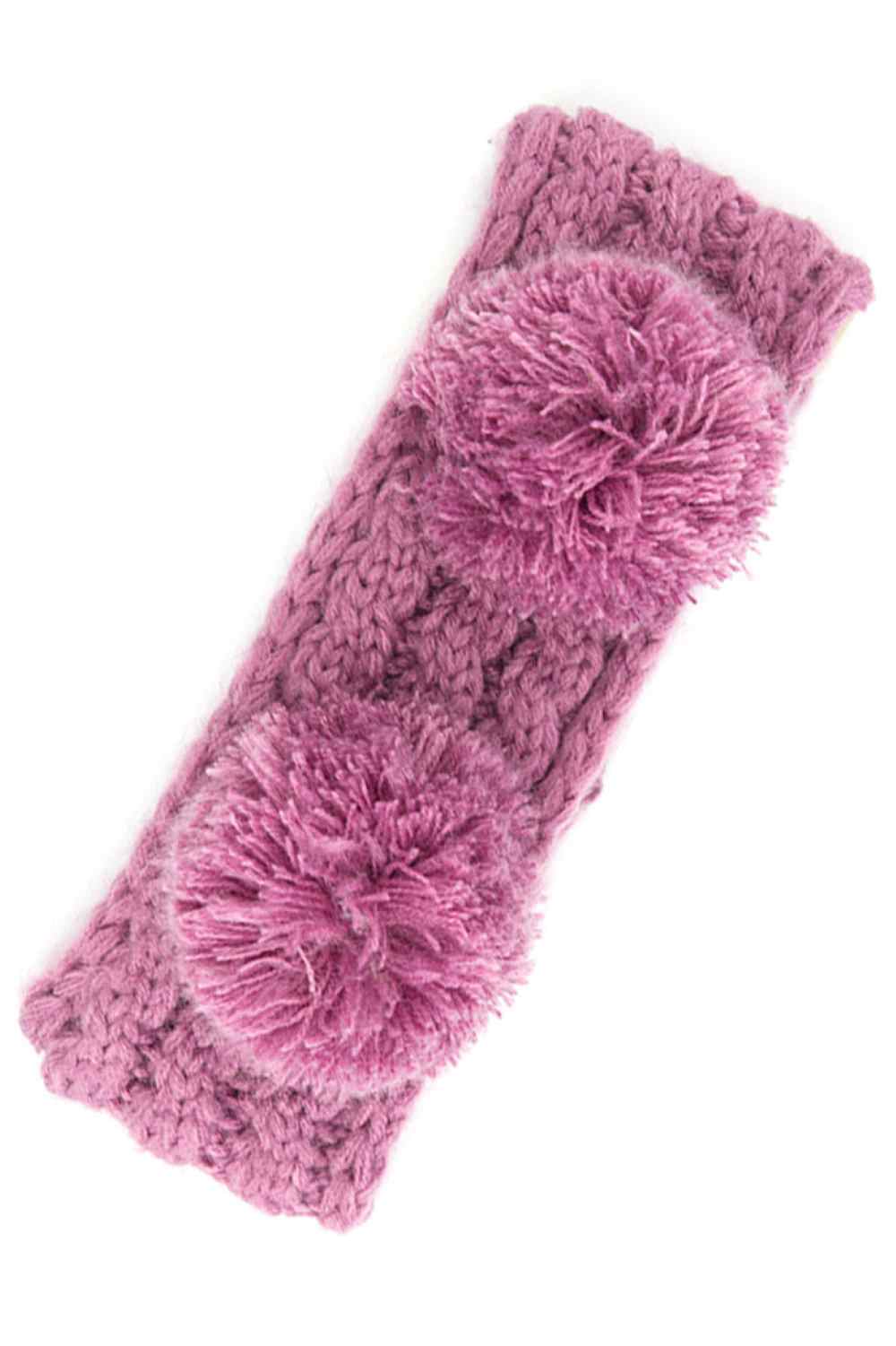 New Lavender Cozy and playful, this double pom kids headband features a soft fuzzy lining that keeps little ones warm and comfortable. The vibrant pom-poms add a fun touch to any outfit, while the stretchy one-size fit grows with your child. Made from durable 100% acrylic, it's easy to care for and built to last through all their adventures.