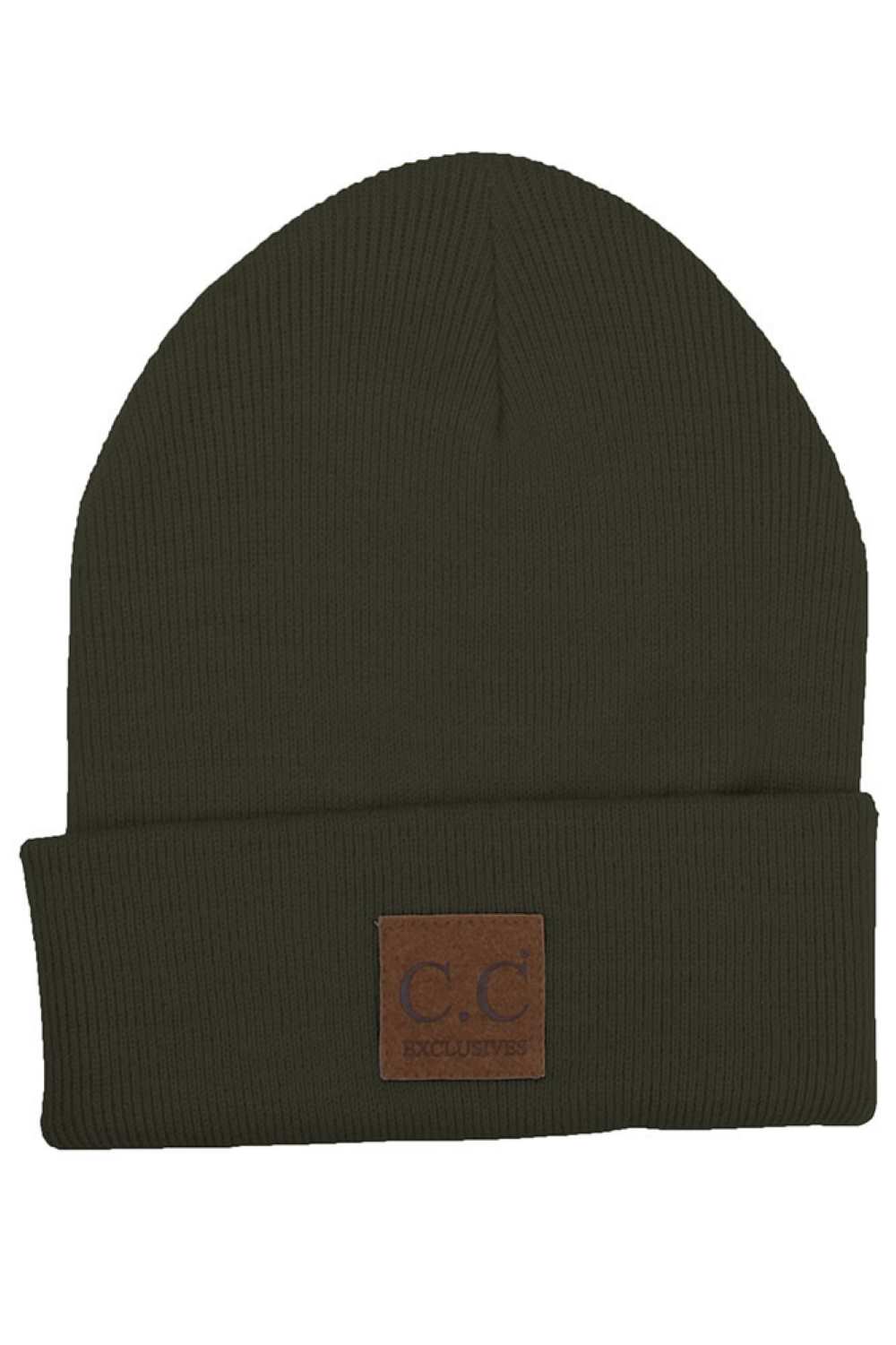 New Olive The C.C Unisex Classic Basic Solid Color Beanie features a timeless knit design with a clean, solid color finish for effortless everyday style. Soft, stretchy, and comfortable, it provides reliable warmth and a versatile fit for both men and women.