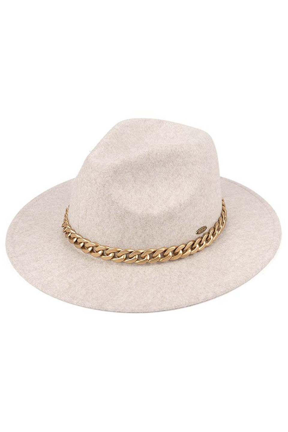 Oatmeal C.C Vegan Felt Heathercolor Panama hat exemplifies sustainable luxury with its premium cruelty-free construction. The distinctive heathered coloration creates subtle depth, while the classic Panama silhouette delivers timeless sophistication. Meticulously crafted for structural integrity and comfort, this ethical accessory seamlessly transitions between casual and formal occasions while maintaining its refined aesthetic. 