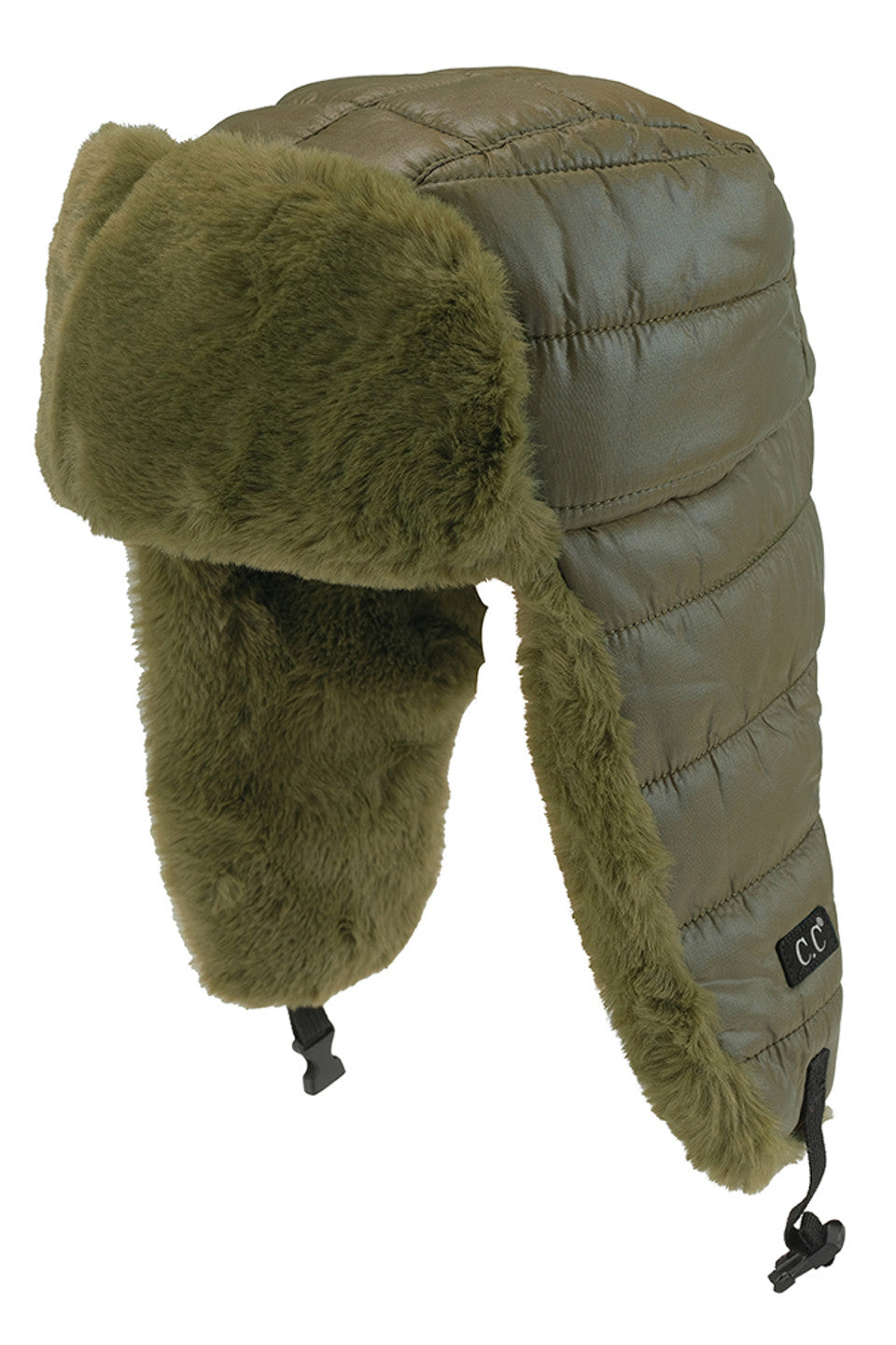 Olive C.C Padded Faux Fur Trapper Hat combines technical performance with timeless design. Constructed with premium padding and luxurious faux fur lining, this hat delivers superior thermal regulation in cold environments. The classic trapper silhouette features adjustable ear flaps that provide customizable protection against wind and precipitation, while the structured crown maintains its shape through extended wear. Ideal for both urban commutes and outdoor adventures.