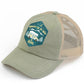 Olive C.C WHEREVER I LAY MY HEAD IS HOME PATCH PONY CAP is the perfect accessory for any outdoor adventure. Made with high-quality materials, this cap features a unique "home patch" design, providing comfort and sun protection. This stylish and practical pony cap shows off your love for the great outdoors.