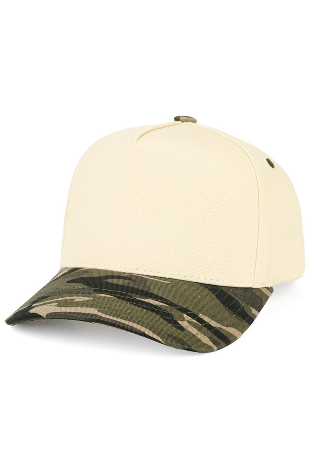 Olive Classic camo meets modern style with this two-tone canvas trucker hat from C.C. Featuring a bold camo pattern print, this snapback cap delivers versatile everyday wear. Crafted from 100% cotton for breathable comfort, it fits most with an adjustable circumference of 22.5". Perfect for casual outings, outdoor adventures, or laid-back streetwear.