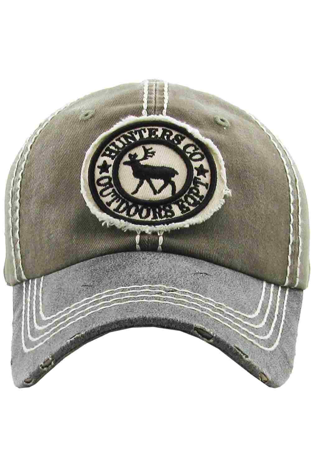 Olive The HUNTERS Vintage Baseball Cap features a classic washed finish with a rugged, broken-in look that delivers timeless outdoor style. Designed for comfort and everyday wear, it’s perfect for casual outings, adventures, or adding a bold vintage touch to any outfit.