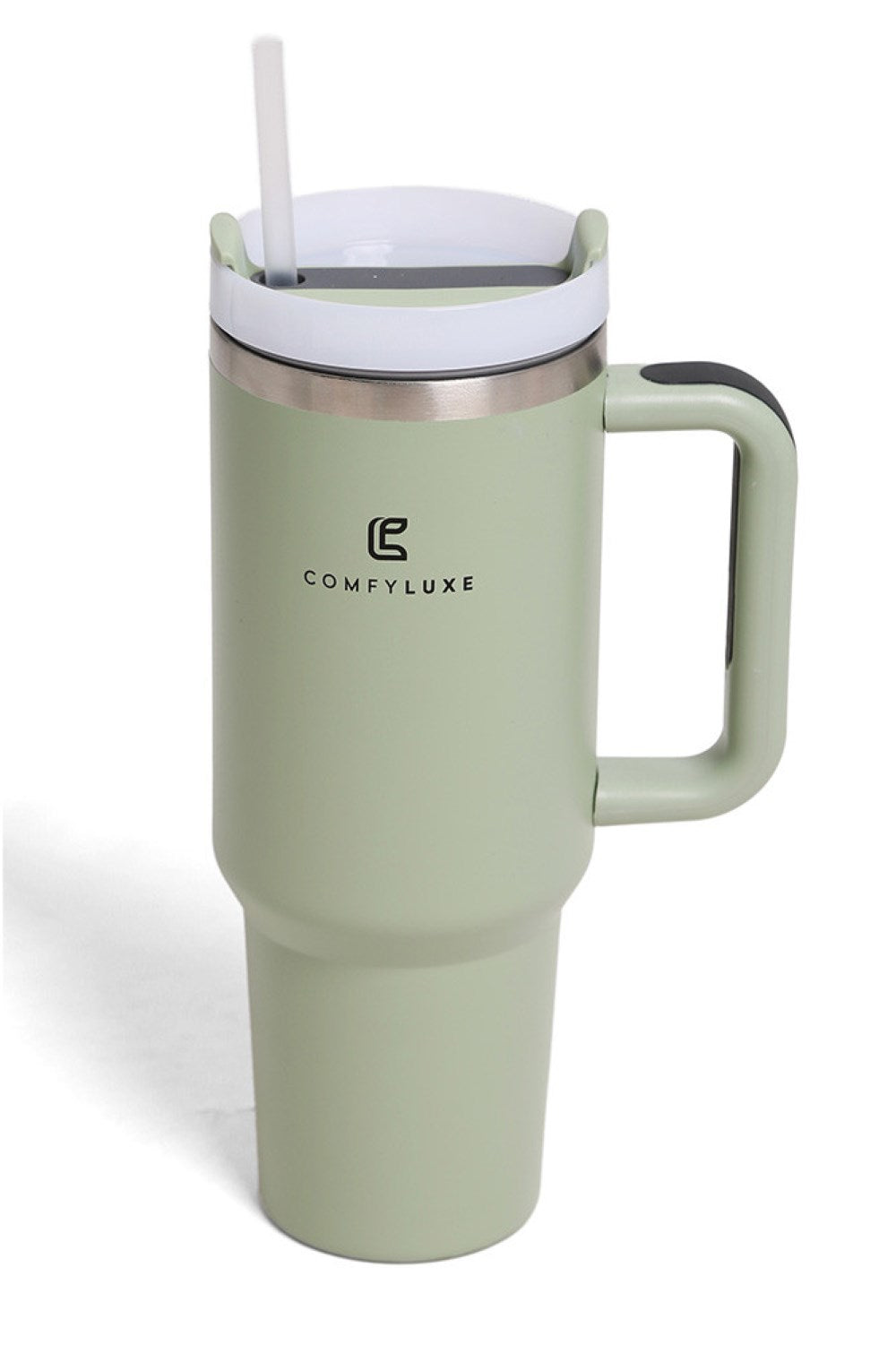 Olive Keep your beverages at the perfect temperature with this 40oz stainless steel tumbler. Double-wall insulation maintains hot drinks hot and cold drinks cold for hours. The ergonomic handle makes it easy to carry on the go, while the sleek solid color design works with any style. BPA-free construction ensures safe, worry-free hydration. Perfect for work, travel, or everyday use.