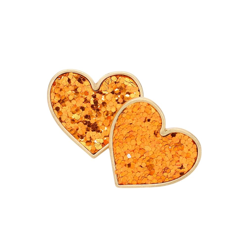 Glittered Valentines Day Heart Stud Earrings are the perfect accessory for any romantic occasion. The heart-shaped design adds a touch of love to any outfit, while the glitter accents add a touch of sparkle. Made with high-quality materials, these earrings are both beautiful and durable. Show your love in style with these stunning earrings. 