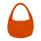 Orange Quilted Puffer Shoulder Crossbody Bag, Stay warm and stylish with this bag. Made of durable material, it is insulated to keep you cozy in the coldest conditions. The shoulder straps make it comfortable and convenient to carry, so you can bring everything you need with ease. Perfect for gifting on every occasion.