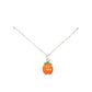 Orange Silver Plated Pumpkin Pendant Necklace, is beautifully designed with a Halloween theme that will make a glowing touch on everyone. This beautiful necklace especially matches your Halloween clothing. Perfect for Birthday Gift, Anniversary Gift, Mother's Day Gift, Anniversary Gift, Graduation Gift, Just Because Gift.