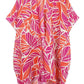 Orange Effortless elegance meets artistic flair with this Abstract Leaves Pattern Tassel Kimono. Crafted from lightweight 100% polyester, this versatile piece features a captivating abstract leaf design that adds visual interest to any outfit. The decorative tassels provide a playful finishing touch, while the generous 35.4" x 35.4" dimensions offer comfortable layering over dresses, tops, or swimwear. Perfect for beach days, casual outings, or lounging at home, this kimono transitions seamlessly from seaso