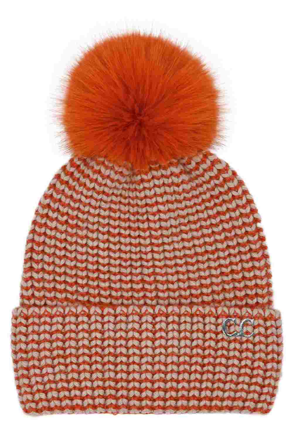 Orange C.C Two Tone Angora Cuff Beanie Winter Hat features a soft angora knit with a stylish two-tone design for a cozy yet modern cold-weather look. Finished with a classic cuff and stretch fit, it delivers all-day warmth and comfort while effortlessly elevating your winter outfits.