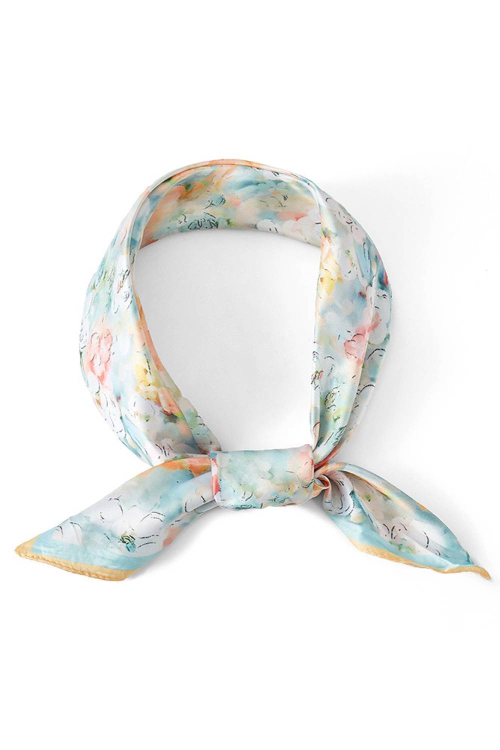 Orange Brighten your summer style with this charming floral pattern bandana scarf. Crafted from lightweight 100% polyester, it's perfect for warm weather wear tie it around your neck, head, or wrist for effortless versatility. The generous 27.5" x 27.5" square size offers endless styling possibilities. Whether you're heading to the beach, running errands, or adding a pop of color to any outfit, this breathable scarf keeps you cool and fashionable all season long.